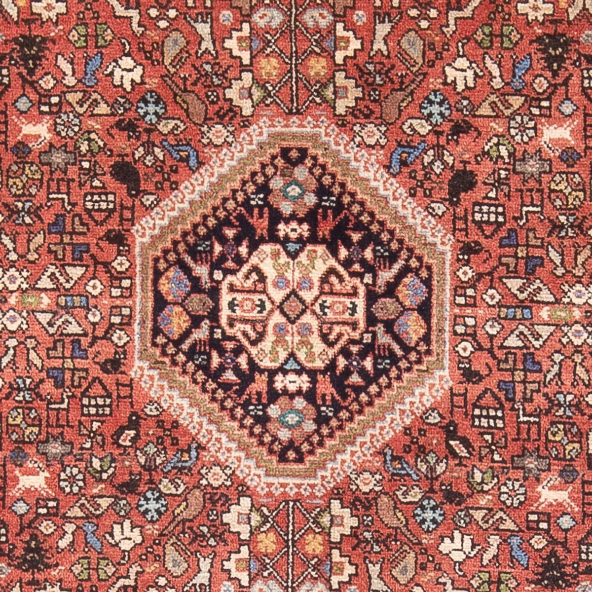 Tapis persan - Nomadic - 150 x 105 cm - rouge