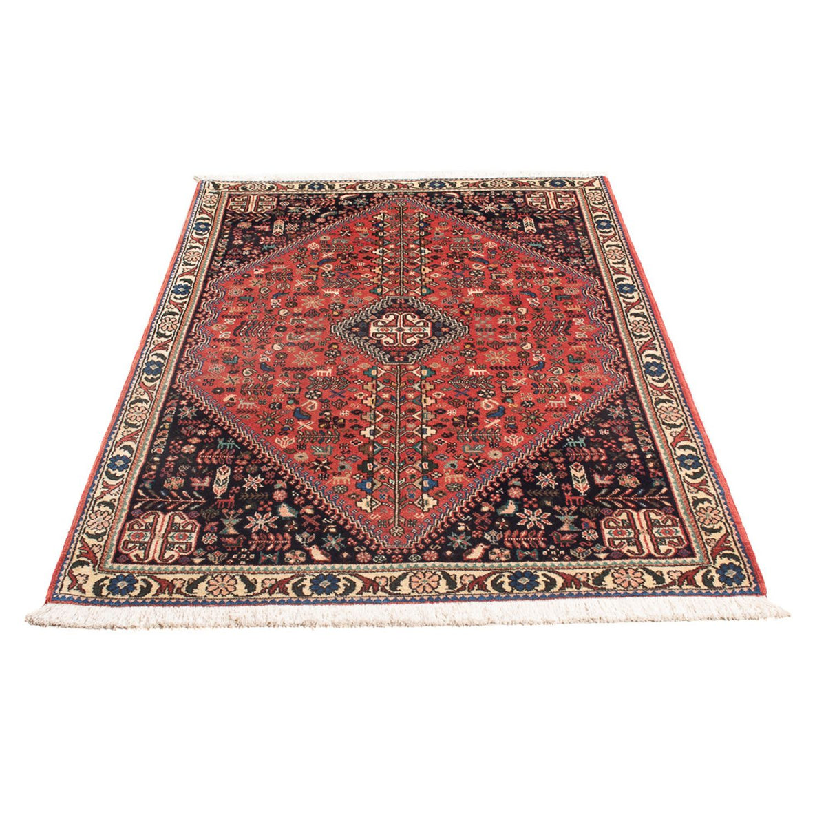 Tapis persan - Nomadic - 148 x 104 cm - rouge