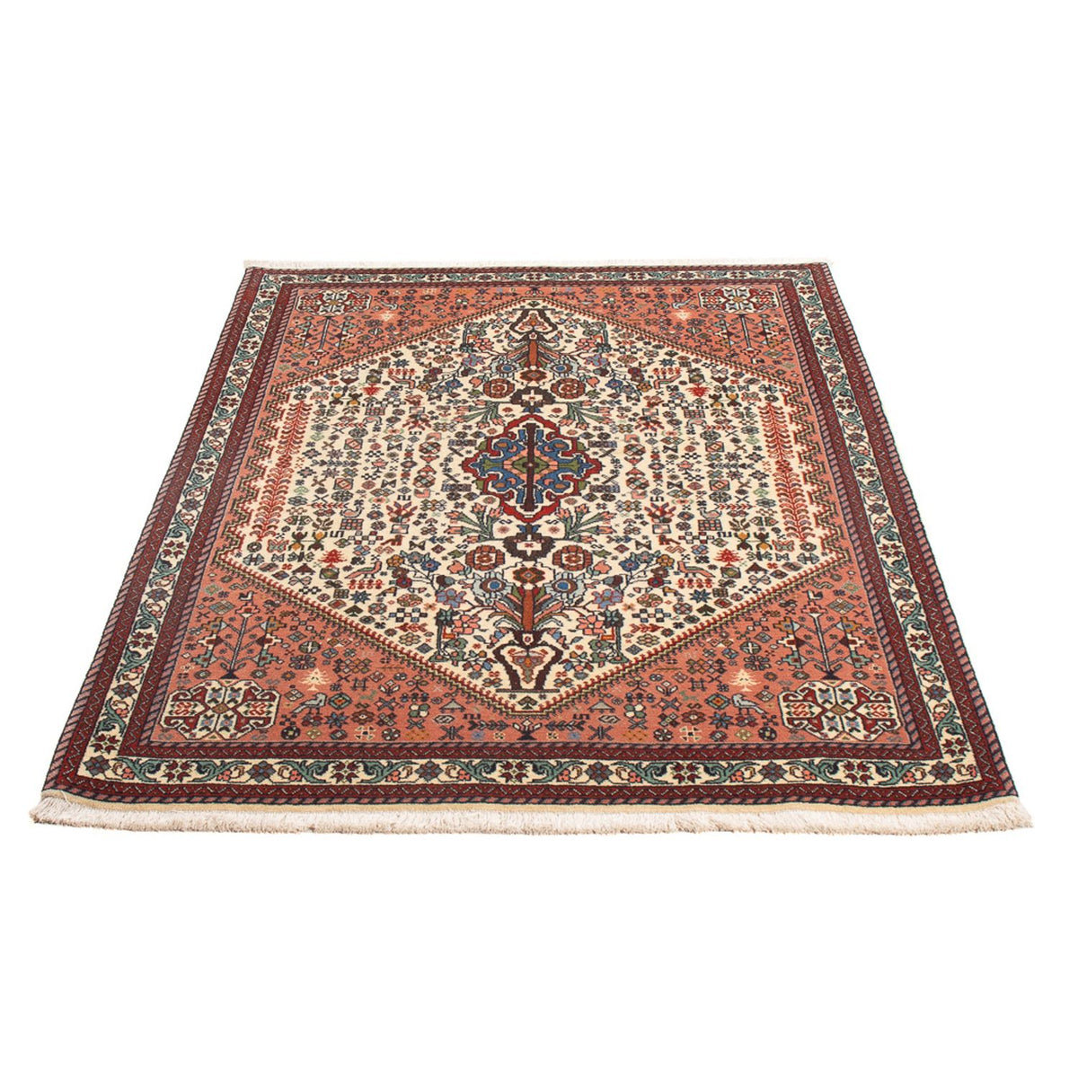 Tapis persan - Nomadic - 140 x 106 cm - crème