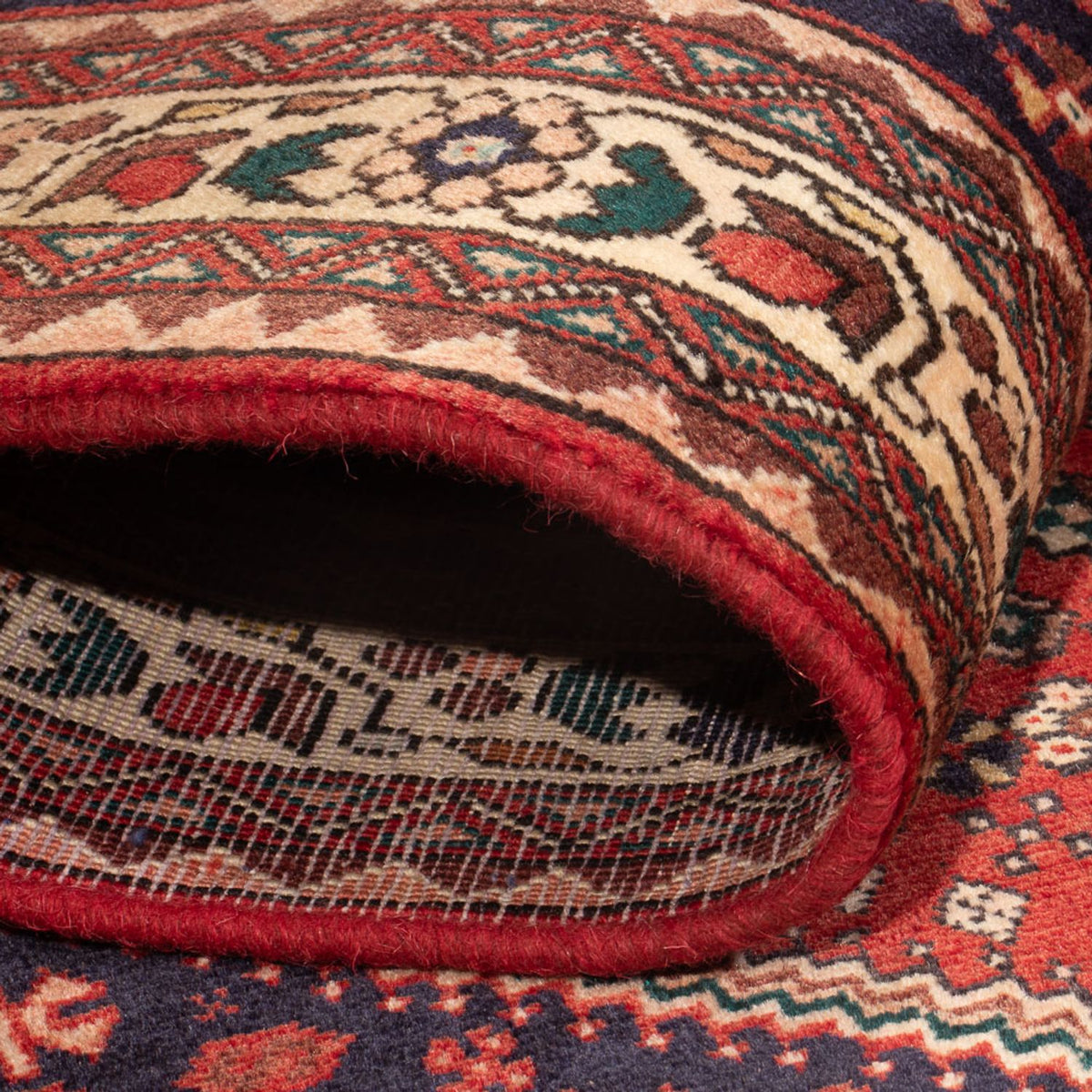 Tapis persan - Nomadic - 150 x 103 cm - rouge