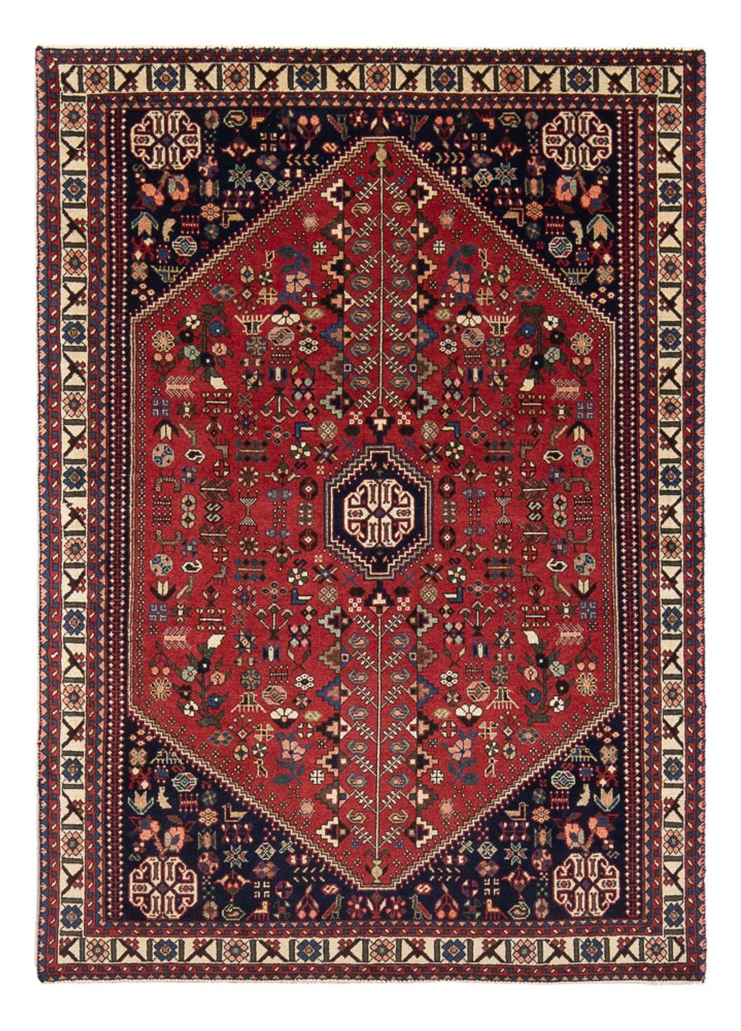Tapis persan - Nomadic - 154 x 103 cm - rouge