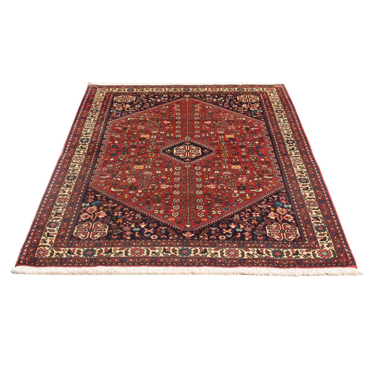 Tapis persan - Nomadic - 147 x 106 cm - rouge
