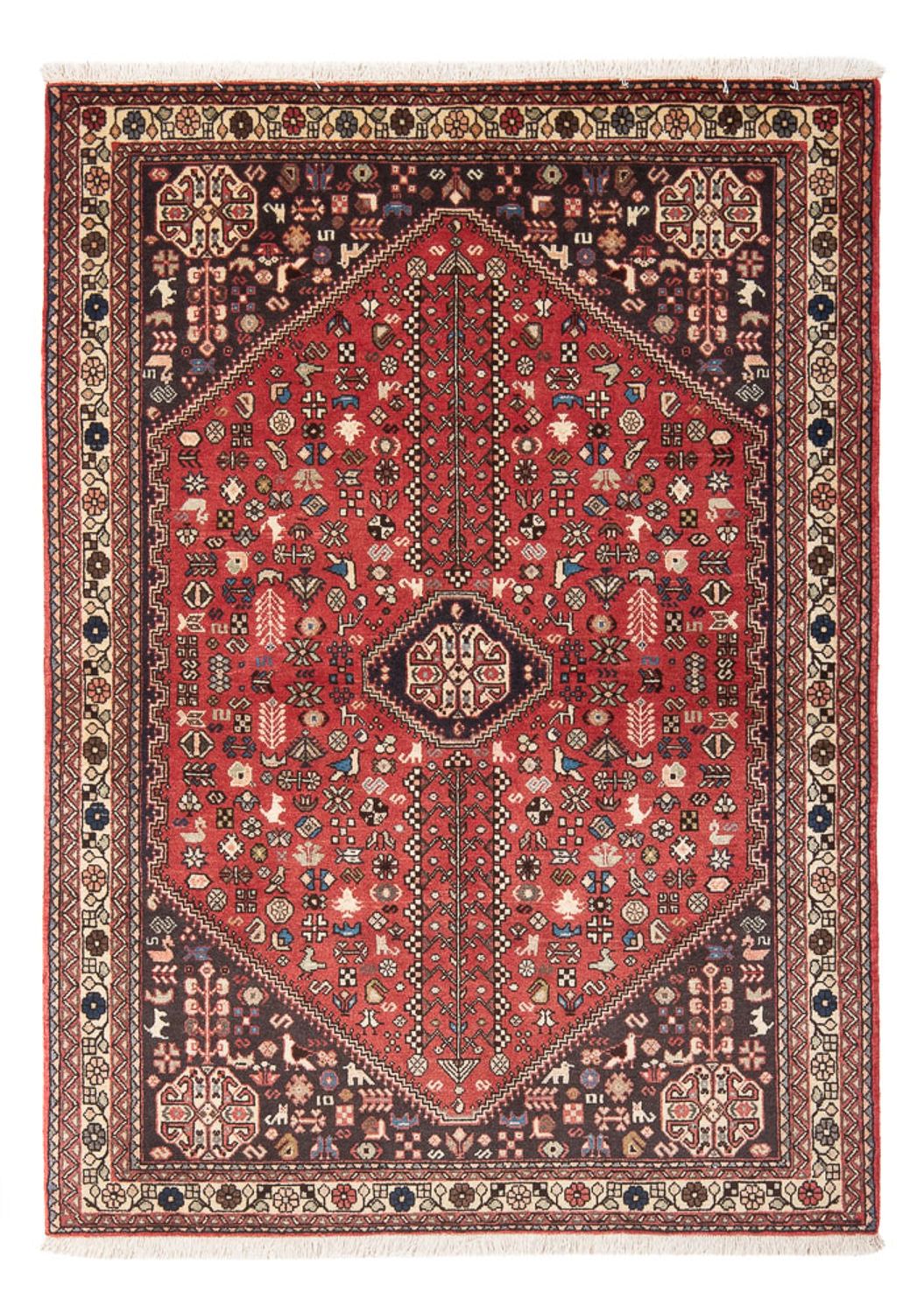 Tapis persan - Nomadic - 150 x 104 cm - rouge