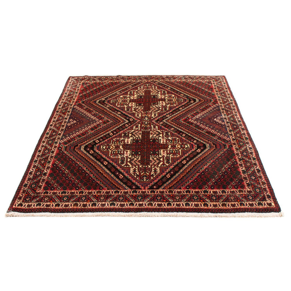 Tapis persan - Nomadic - 173 x 120 cm - rouge