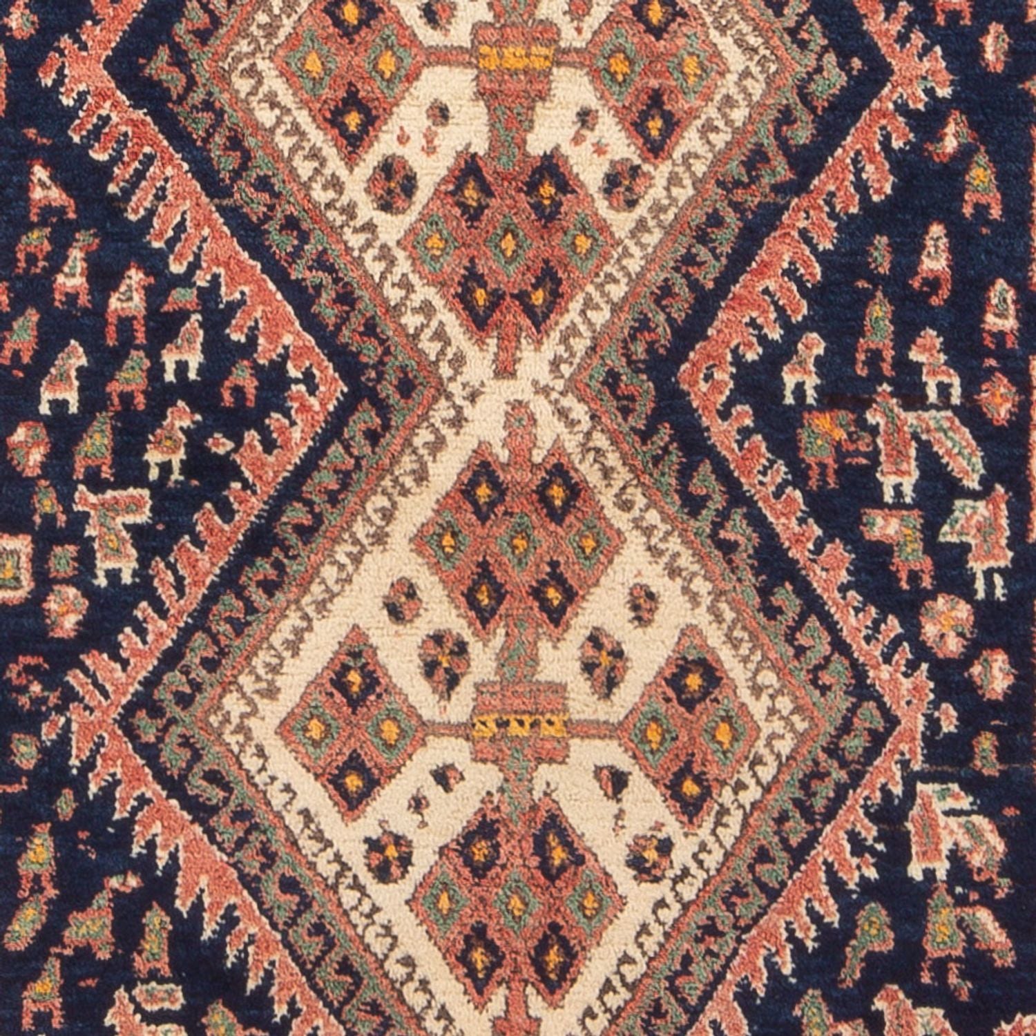 Tapis persan - Nomadic - 167 x 133 cm - rouge