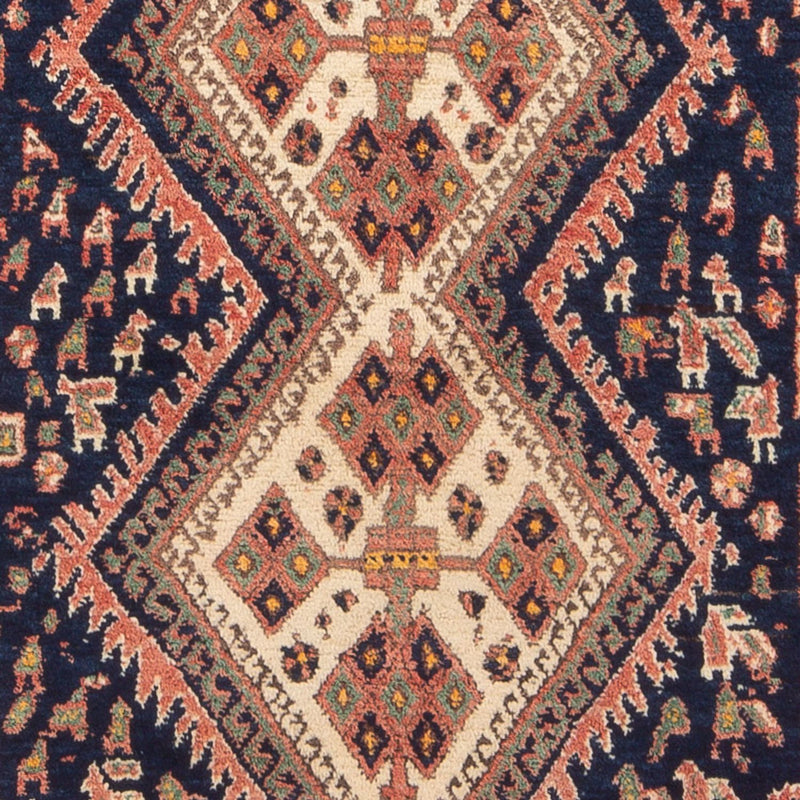 Tapis persan - Nomadic - 167 x 133 cm - rouge