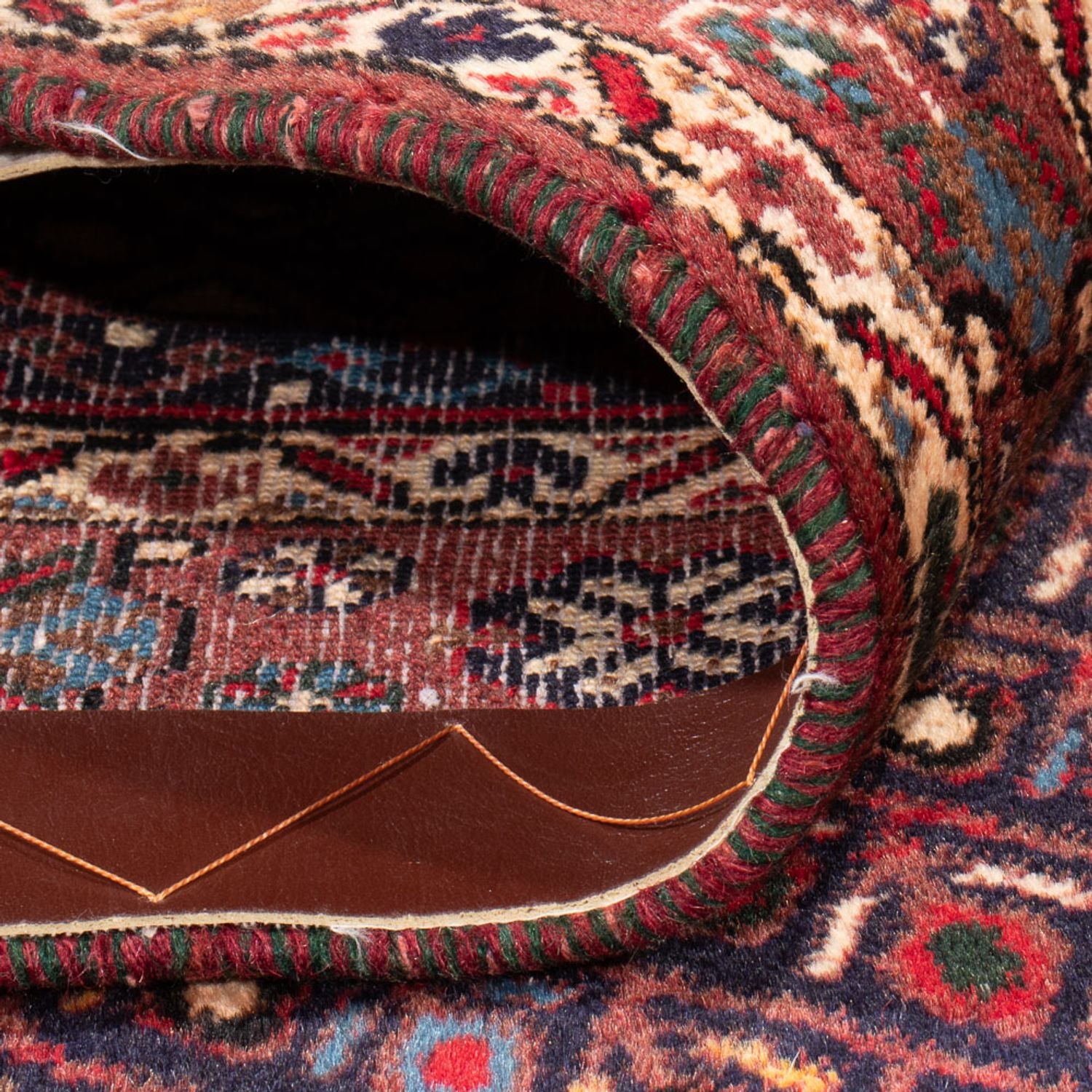 Tapis persan - Nomadic - 170 x 128 cm - bleu foncé