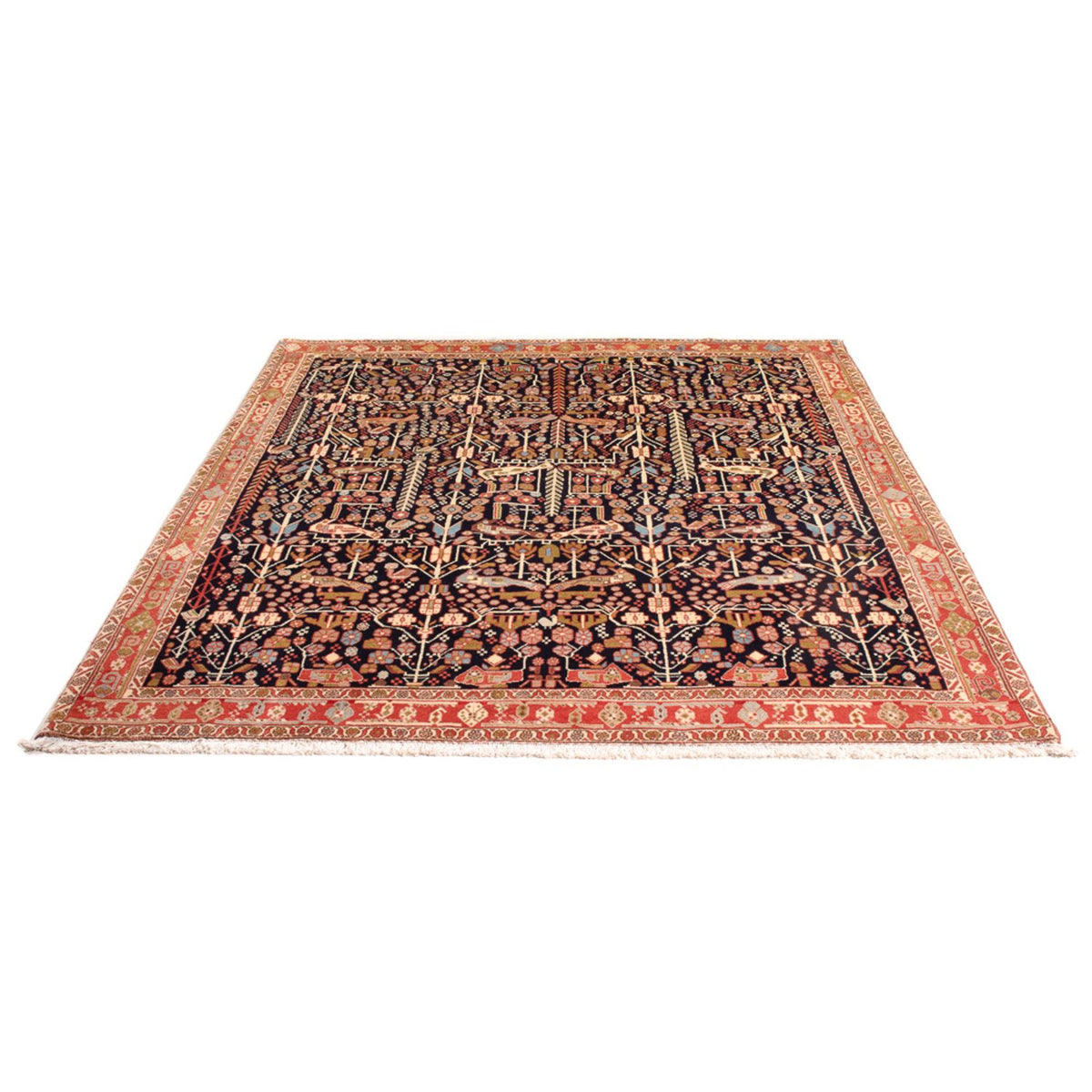 Tapis persan - Nomadic - 200 x 154 cm - bleu foncé