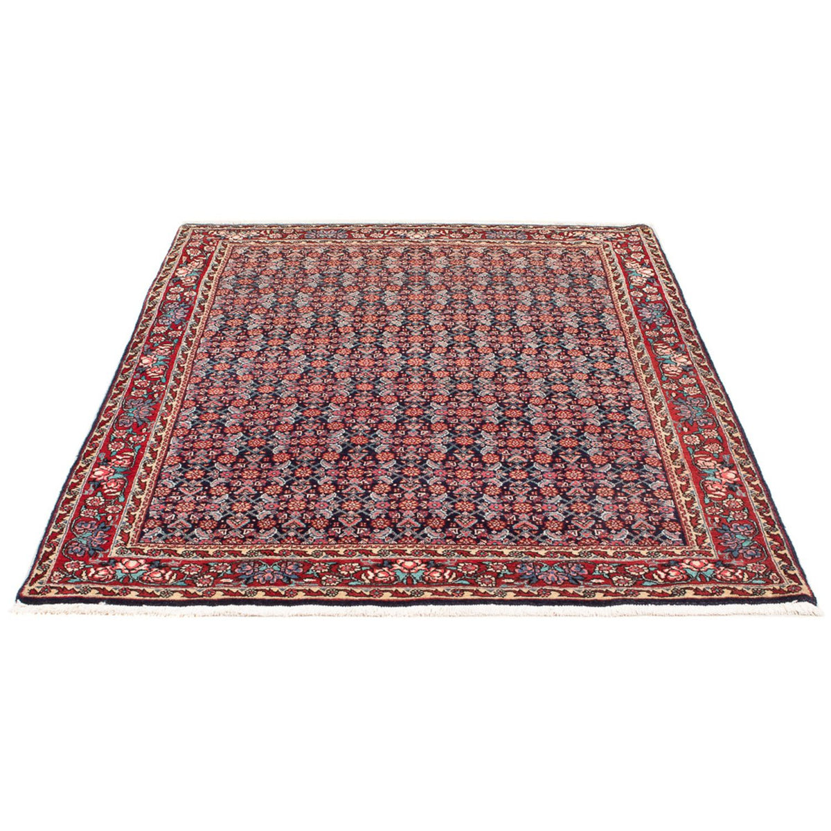 Tapis persan - Bidjar - 168 x 115 cm - bleu foncé