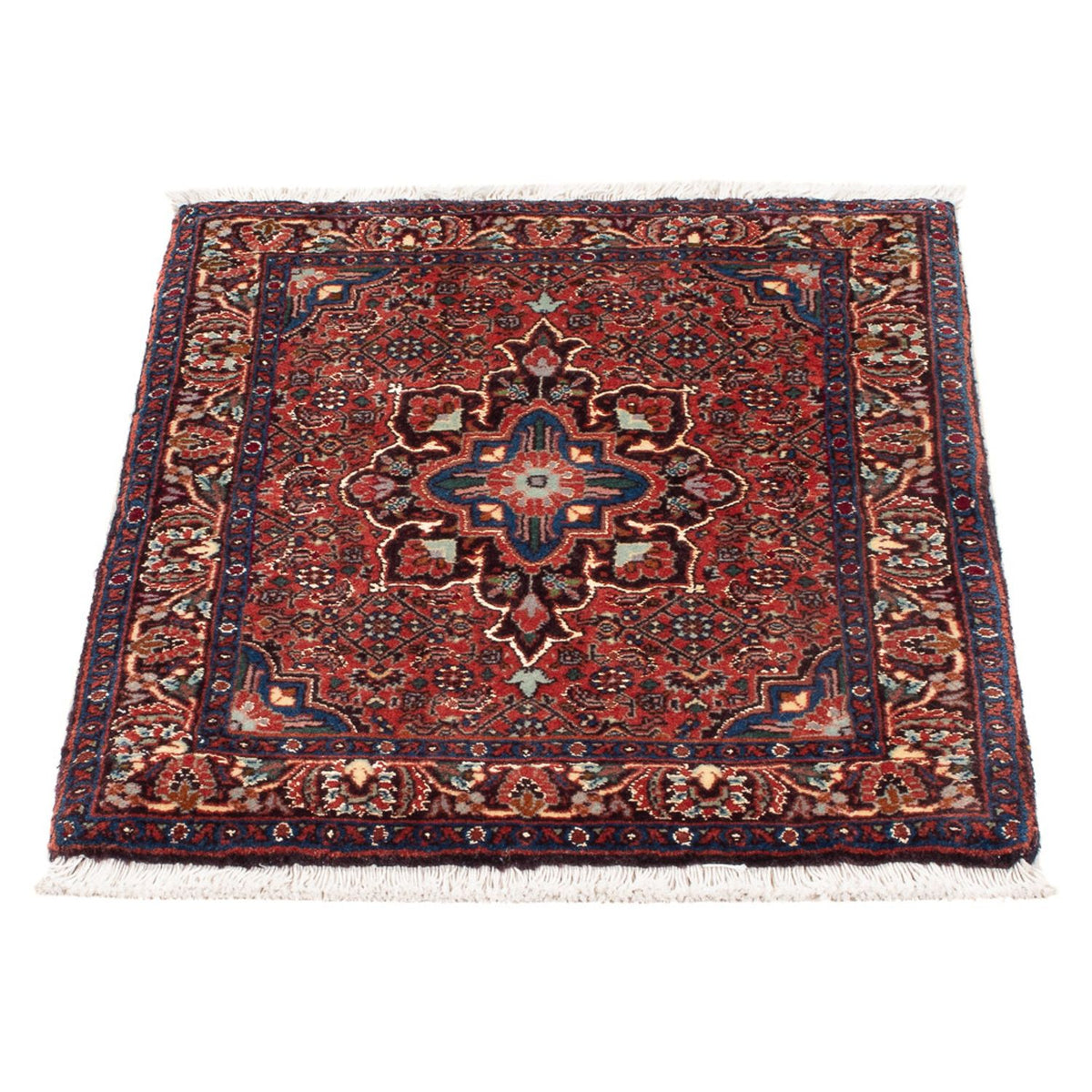 Tapis persan - Bidjar - 60 x 50 cm - rouge