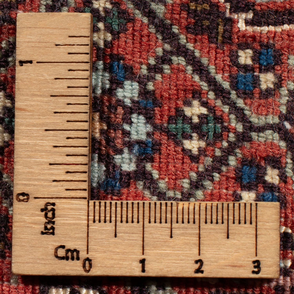 Tapis persan - Bidjar - 60 x 50 cm - rouge