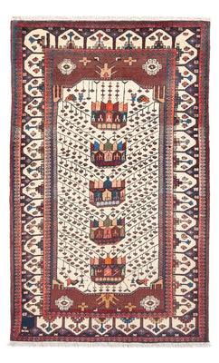 Tapis persan - Nomadic - 206 x 124 cm - crème
