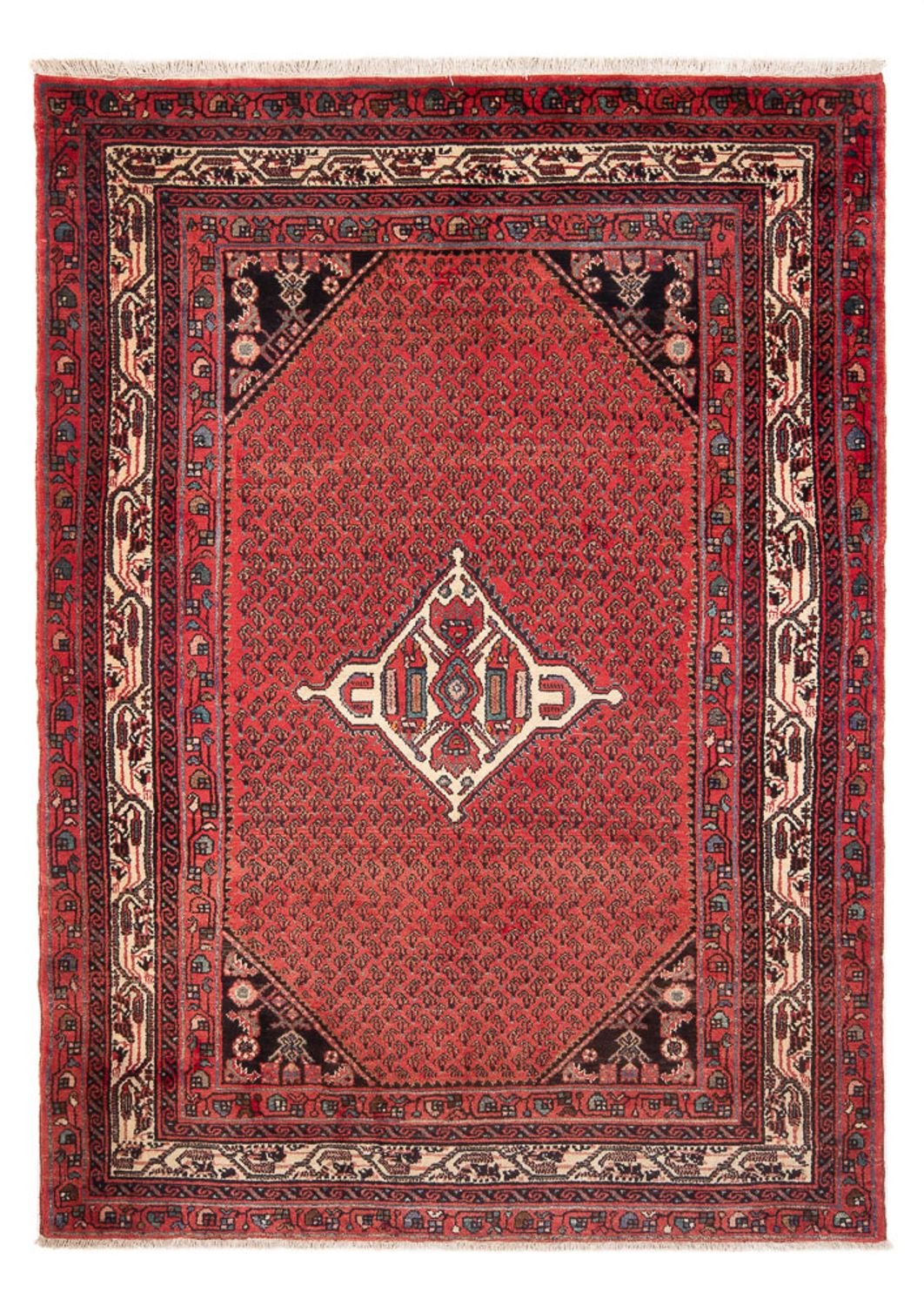 Tapis persan - Mir - 205 x 152 cm - rouge