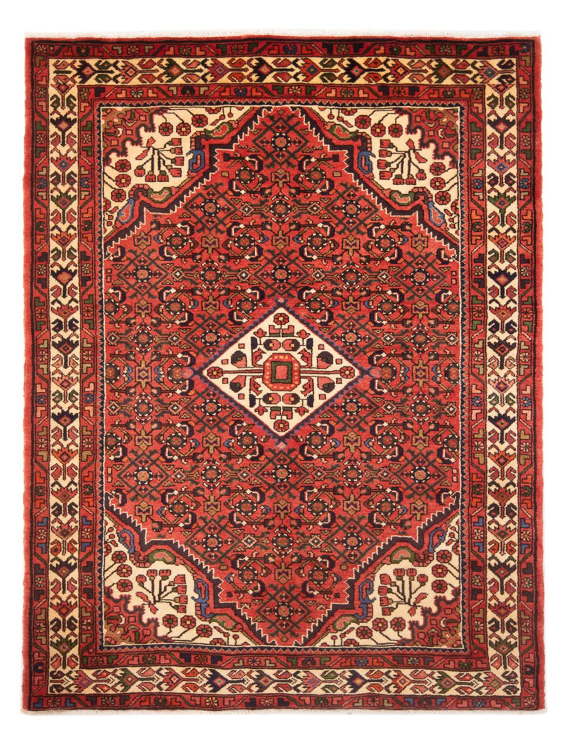 Tapis persan - Nomadic - 218 x 158 cm - rouge