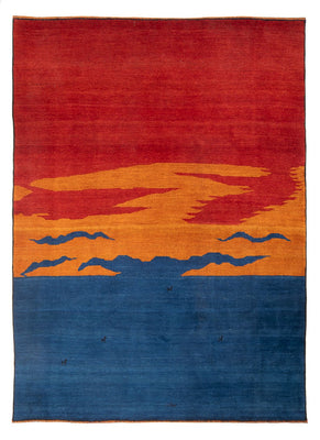 Tapis Gabbeh - Persan - 302 x 230 cm - multicolore