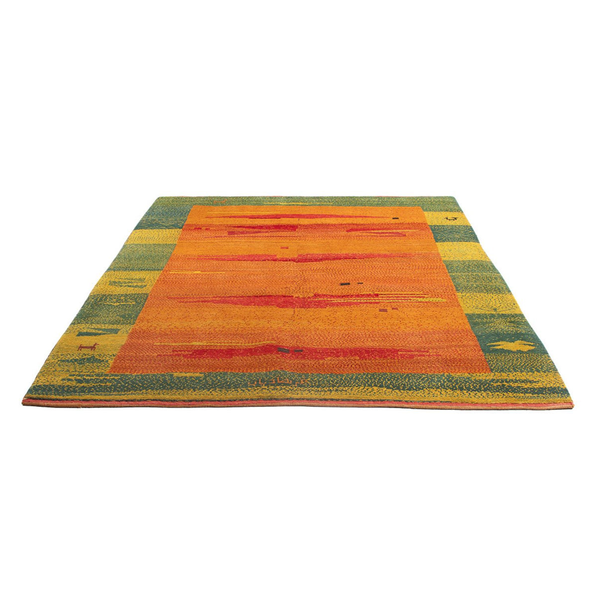 Tapis Gabbeh - Persan - 218 x 173 cm - multicolore