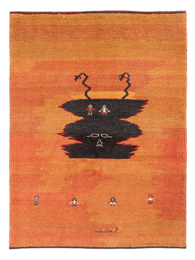Tapis Gabbeh persan Tapis 150x196cm - Perserteppich Wollteppich