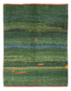 Tapis Gabbeh - Persan - 183 x 146 cm - vert menthe