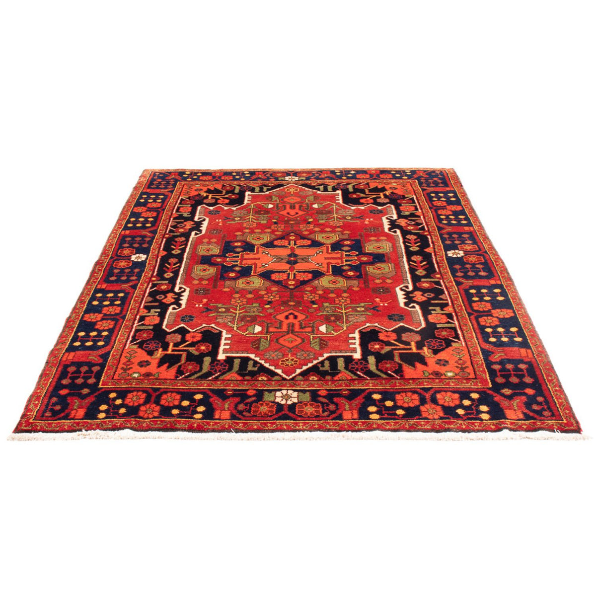 Tapis persan - Nomadic - 207 x 138 cm - rouge