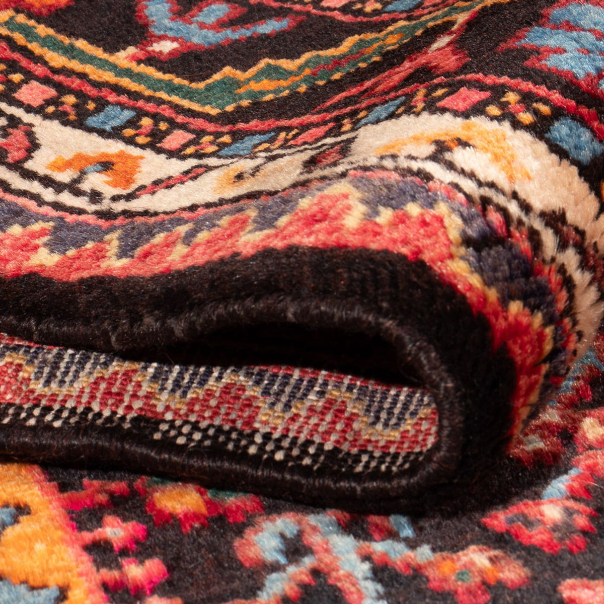 Tapis persan - Nomadic - Royal - 193 x 156 cm - bleu foncé