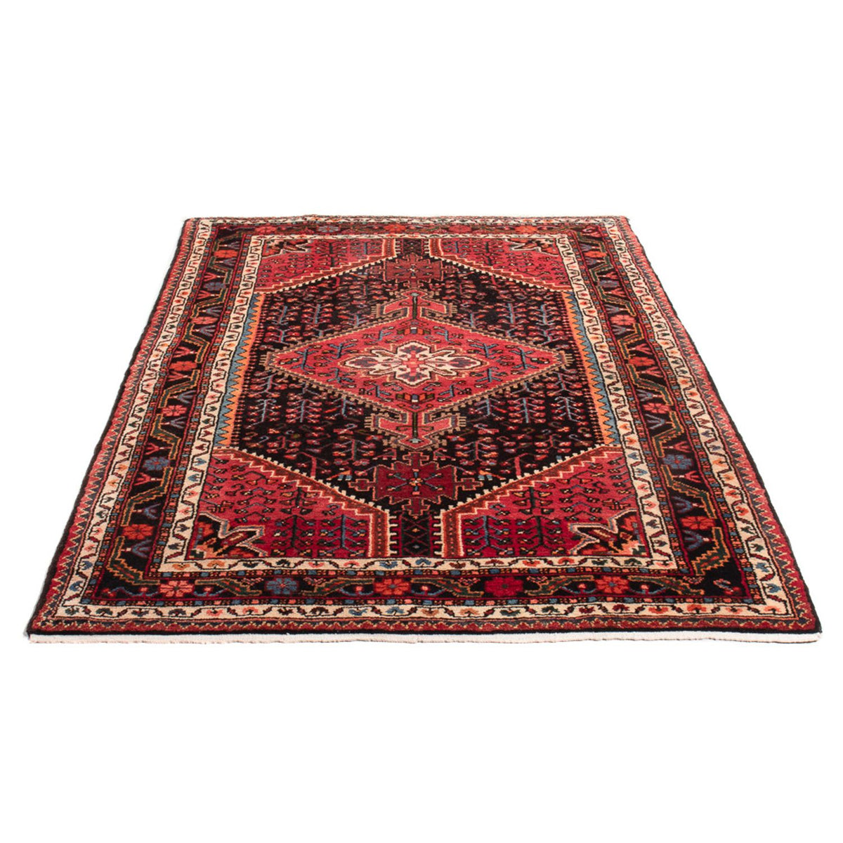 Tapis persan - Nomadic - Royal - 193 x 156 cm - bleu foncé