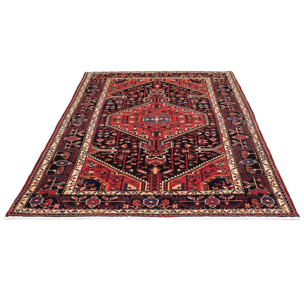 Tapis persan - Nomadic - Royal - 234 x 135 cm - bleu foncé