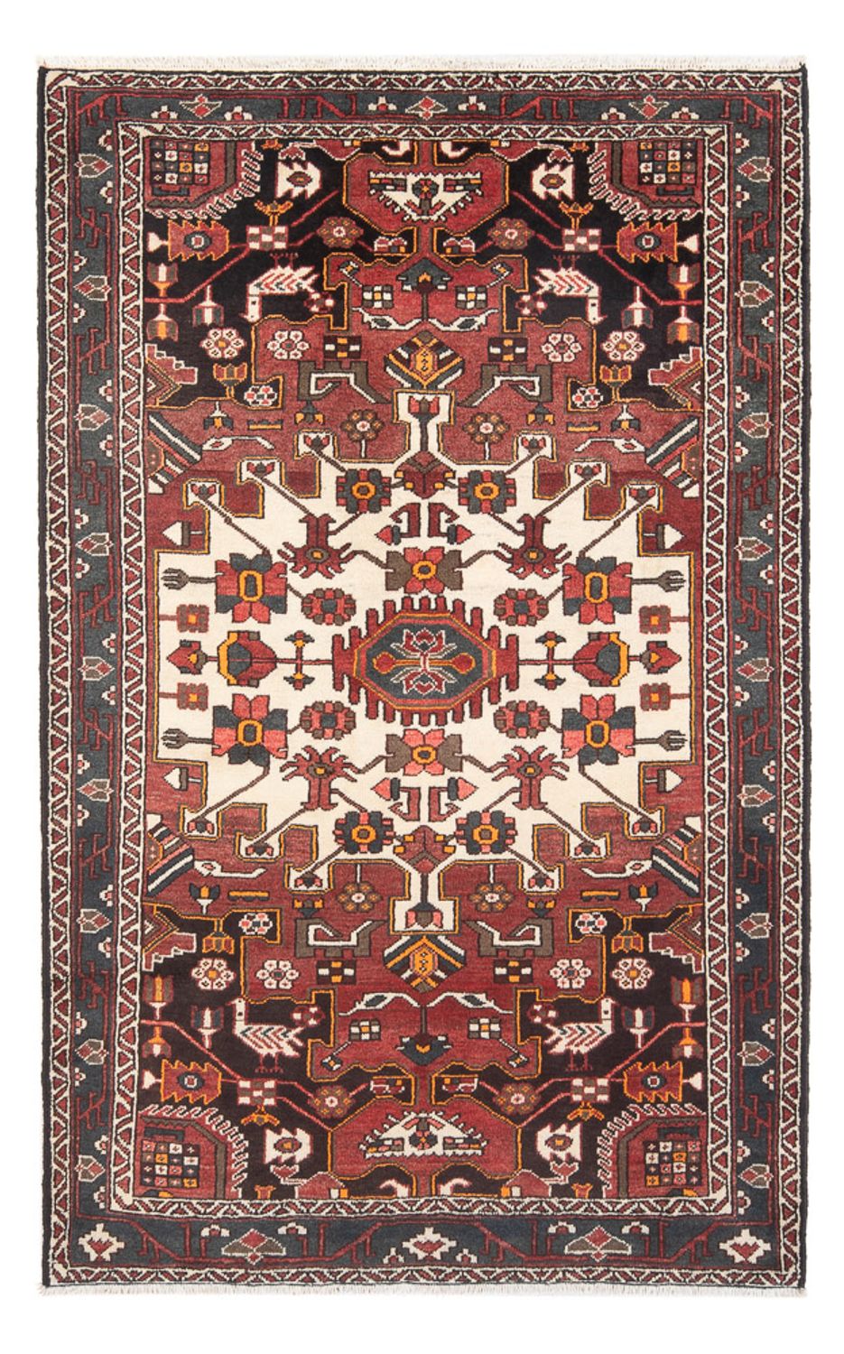 Tapis persan - Nomadic - Royal - 209 x 134 cm - rouge