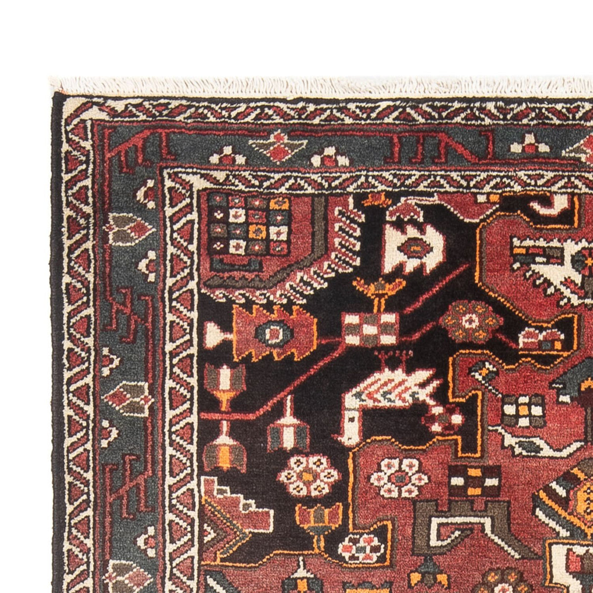 Tapis persan - Nomadic - Royal - 209 x 134 cm - rouge