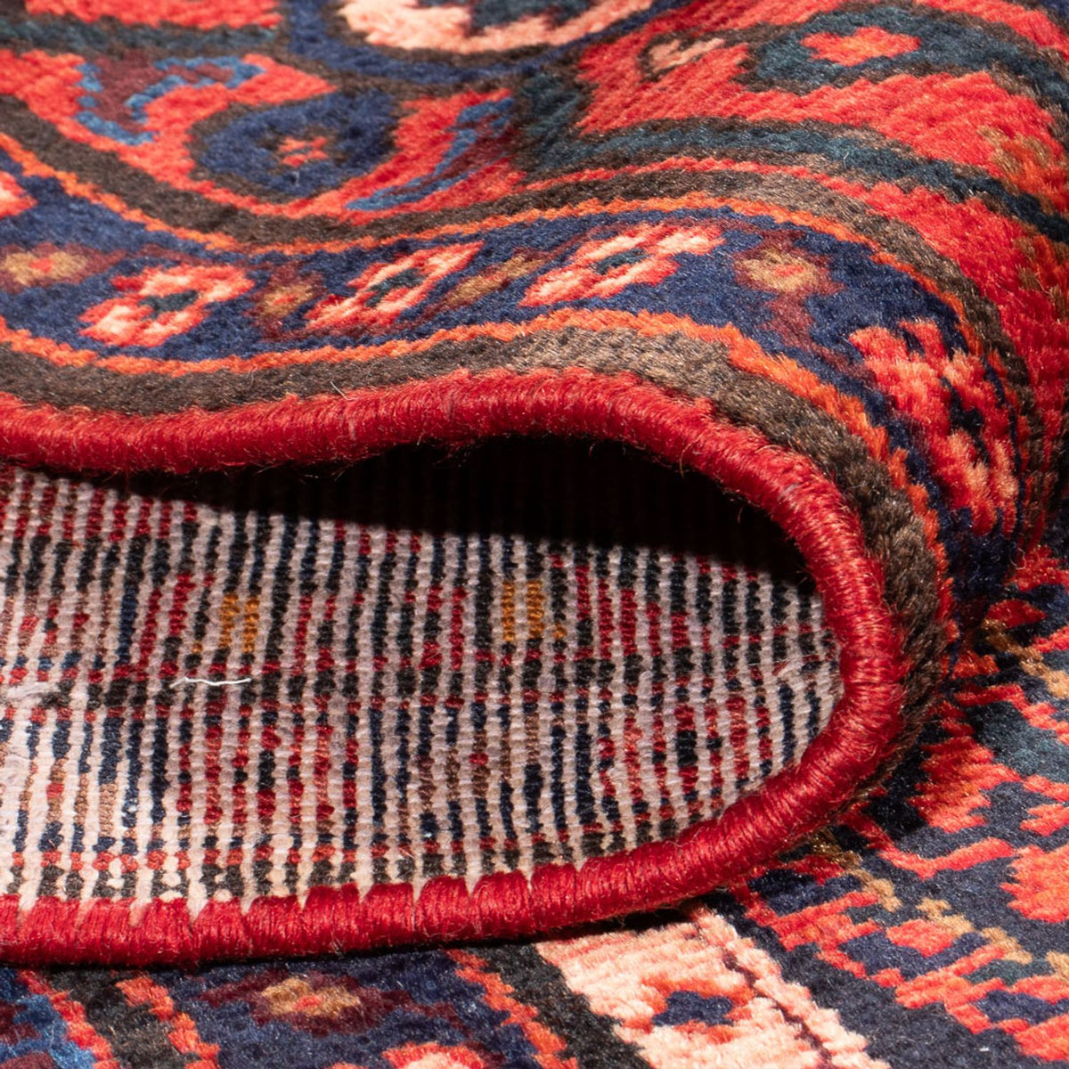 Tapis persan - Nomadic - Royal - 203 x 138 cm - bleu foncé