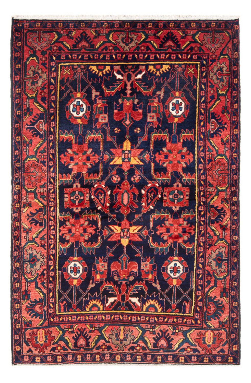 Tapis persan - Nomadic - Royal - 210 x 133 cm - bleu foncé