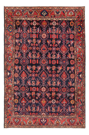 Tapis persan - Nomadic - Royal - 198 x 130 cm - bleu foncé