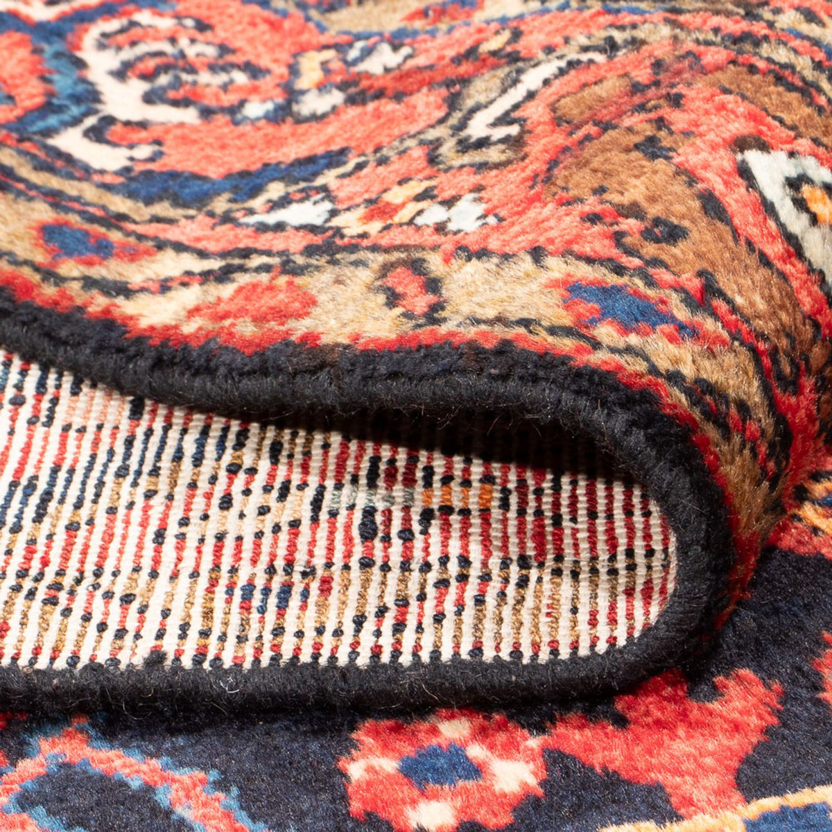 Tapis persan - Nomadic - Royal - 198 x 130 cm - bleu foncé