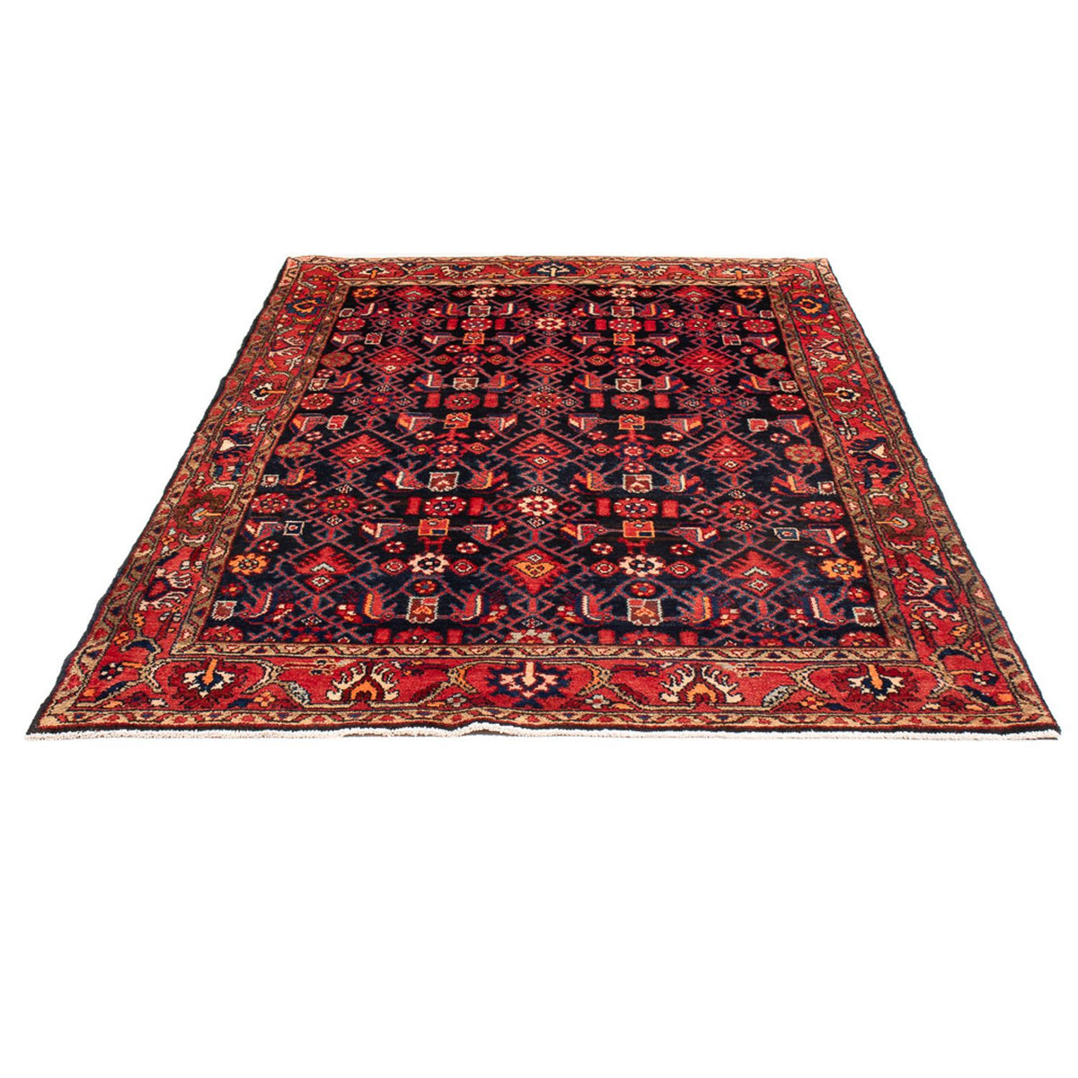 Tapis persan - Nomadic - Royal - 198 x 130 cm - bleu foncé