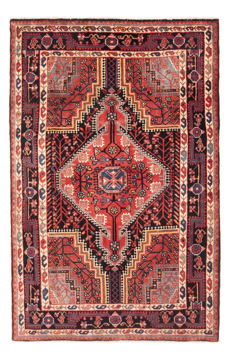 Tapis persan - Nomadic - Royal - 183 x 114 cm - bleu foncé