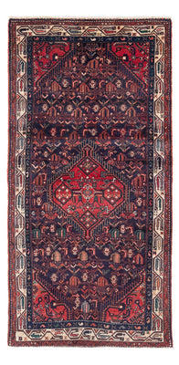 Tapis de couloir Tapis persan - Nomadic - 233 x 112 cm - bleu foncé