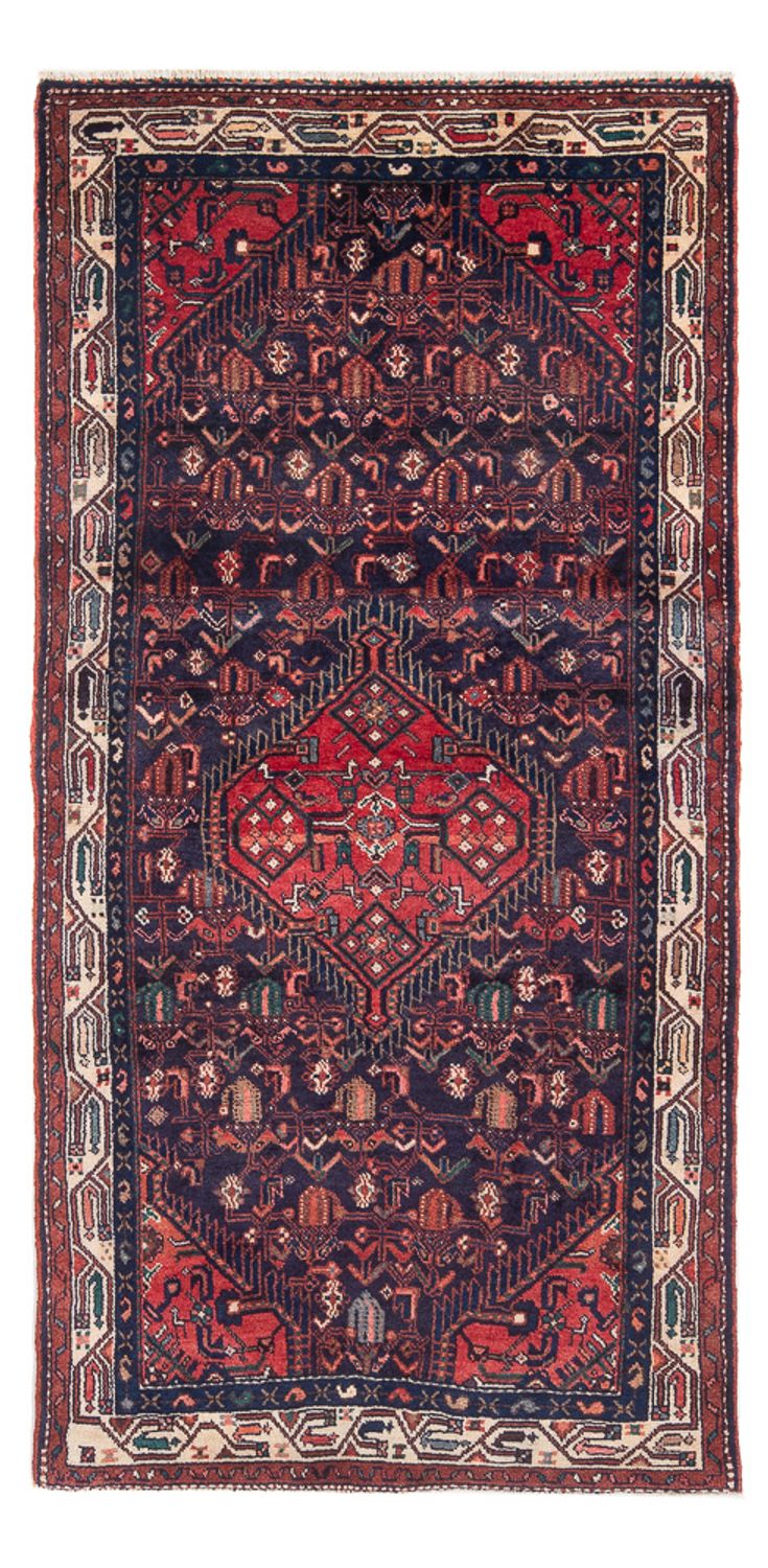 Tapis de couloir Tapis persan - Nomadic - 233 x 112 cm - bleu foncé