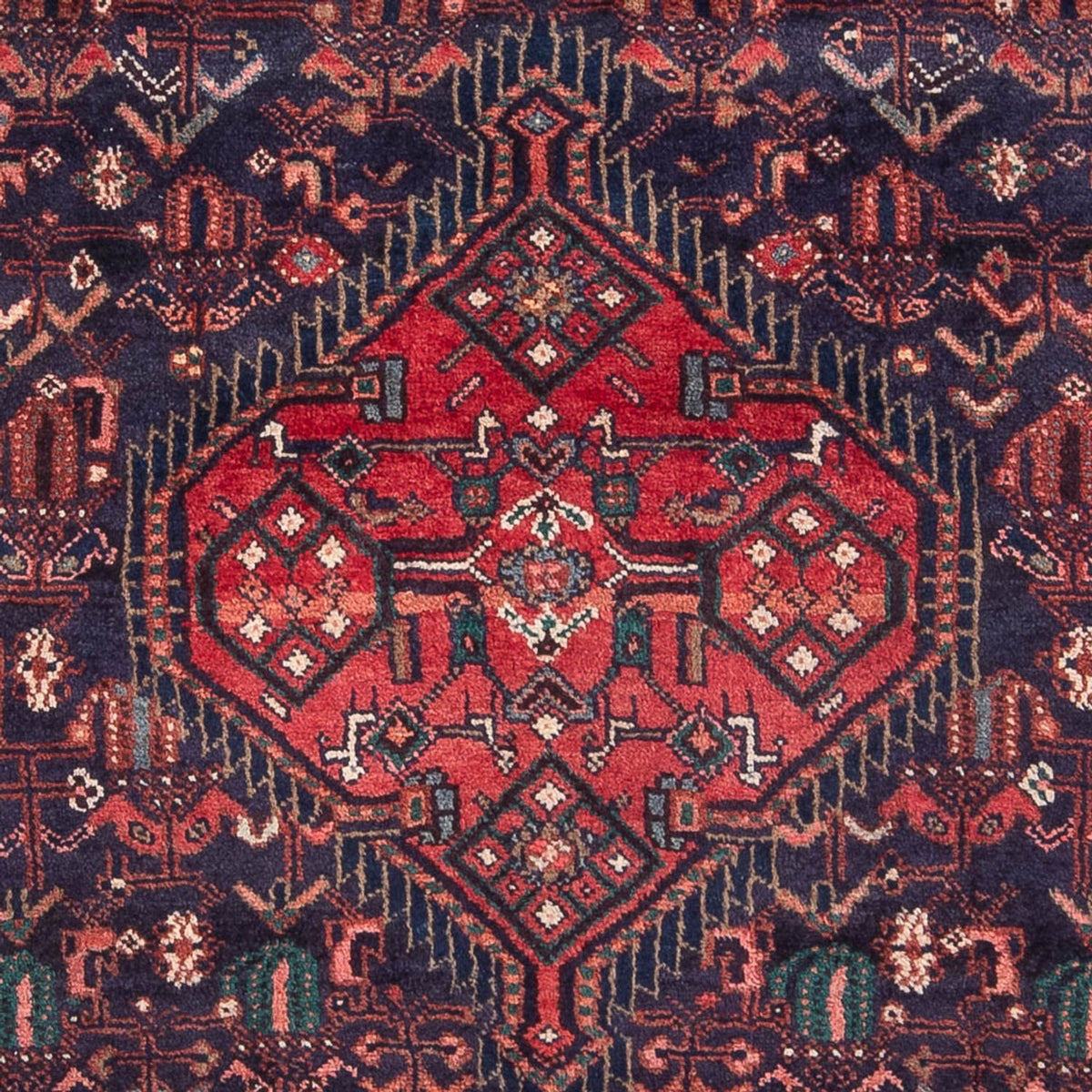 Tapis de couloir Tapis persan - Nomadic - 233 x 112 cm - bleu foncé