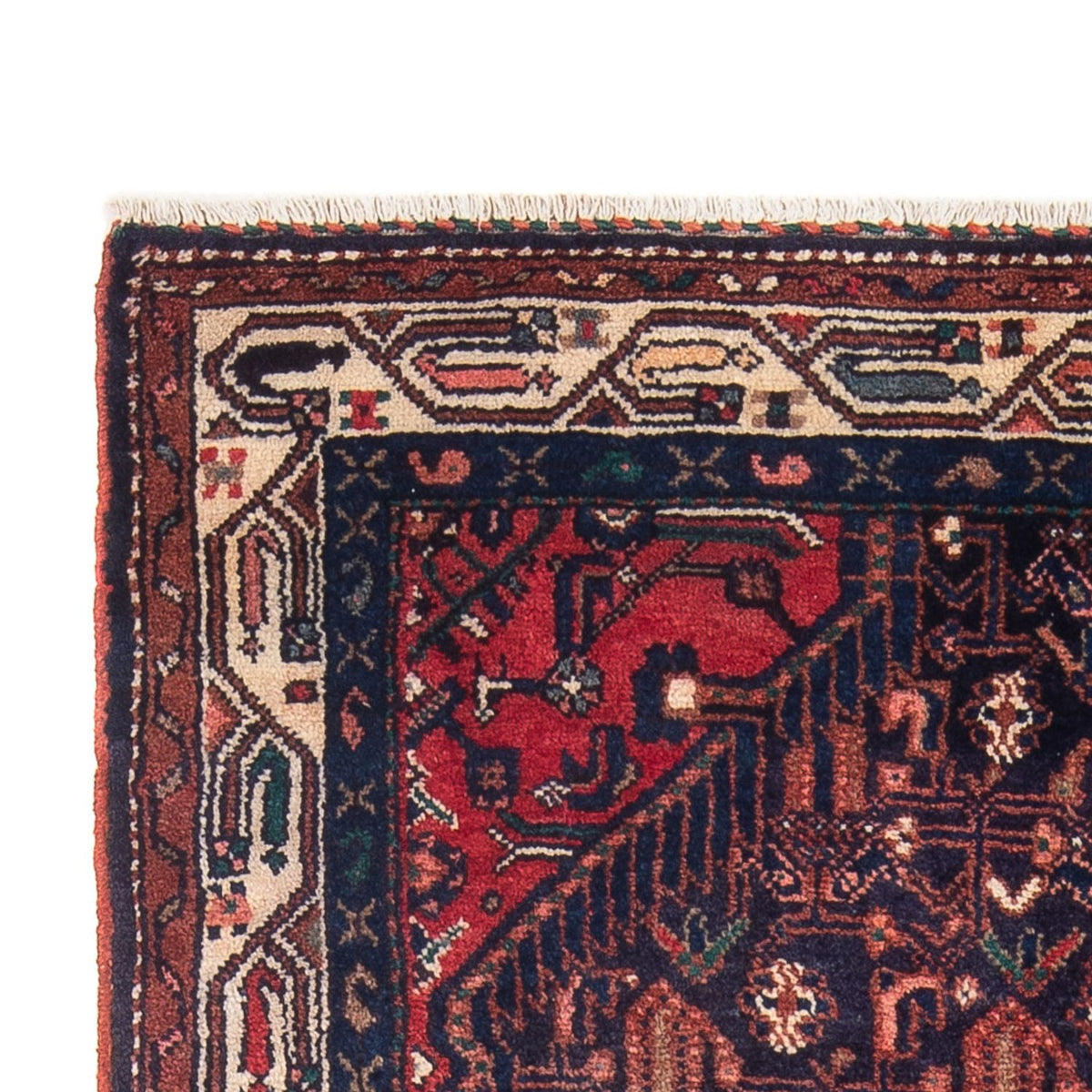 Tapis de couloir Tapis persan - Nomadic - 233 x 112 cm - bleu foncé