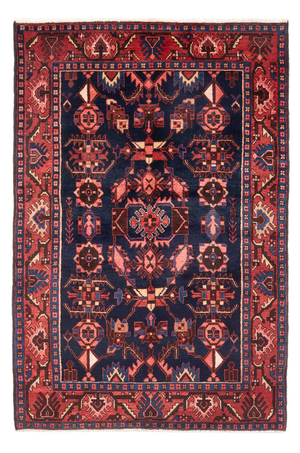 Tapis persan - Nomadic - Royal - 207 x 137 cm - bleu foncé