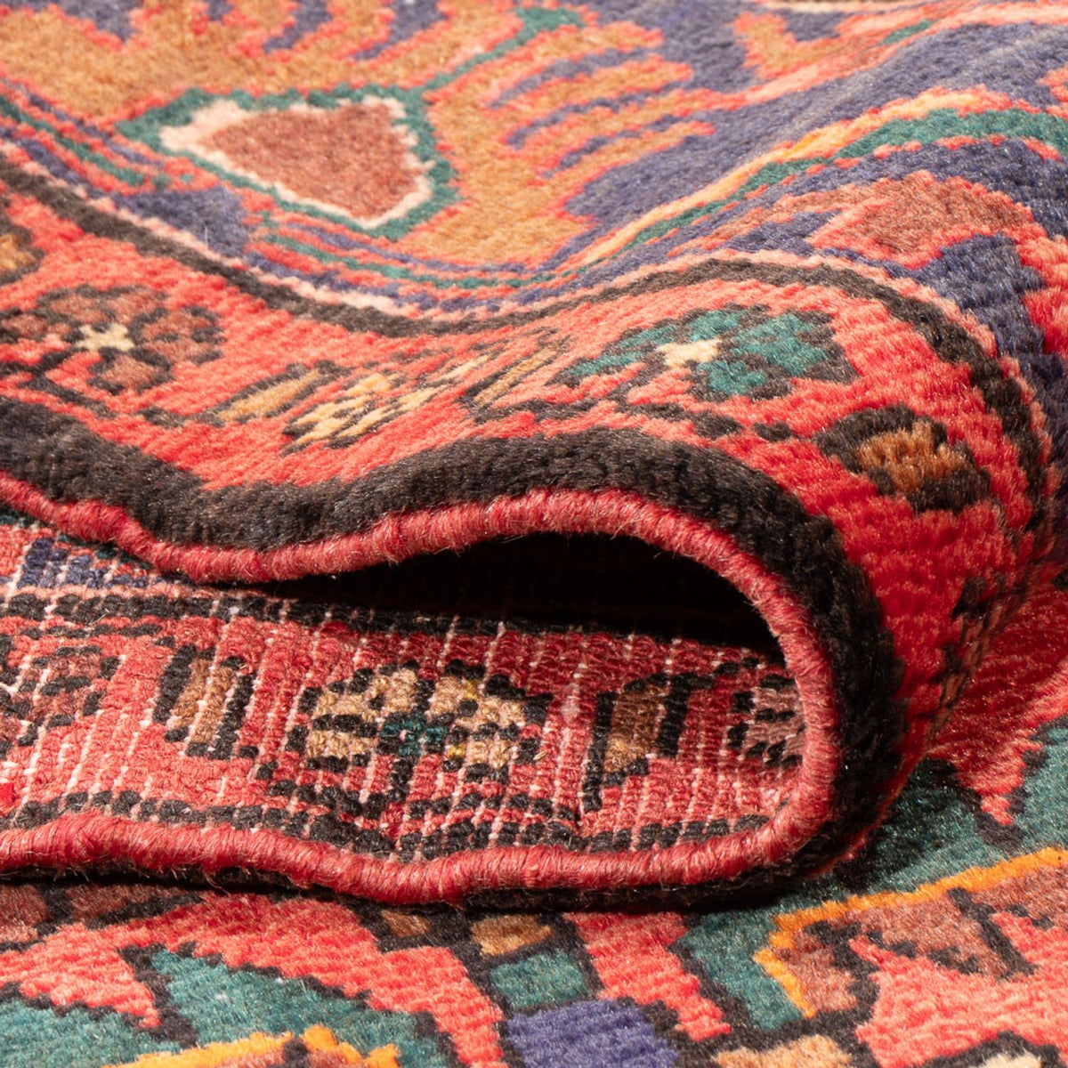 Tapis persan - Nomadic - Royal - 206 x 129 cm - rouge
