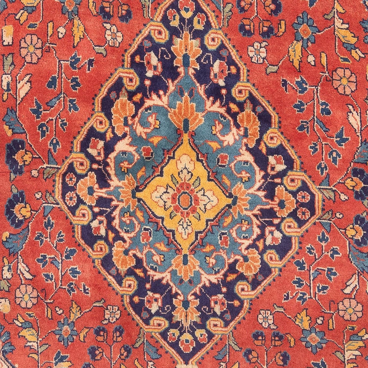 Tapis de couloir Tapis persan - Nomadic - 254 x 127 cm - rouge