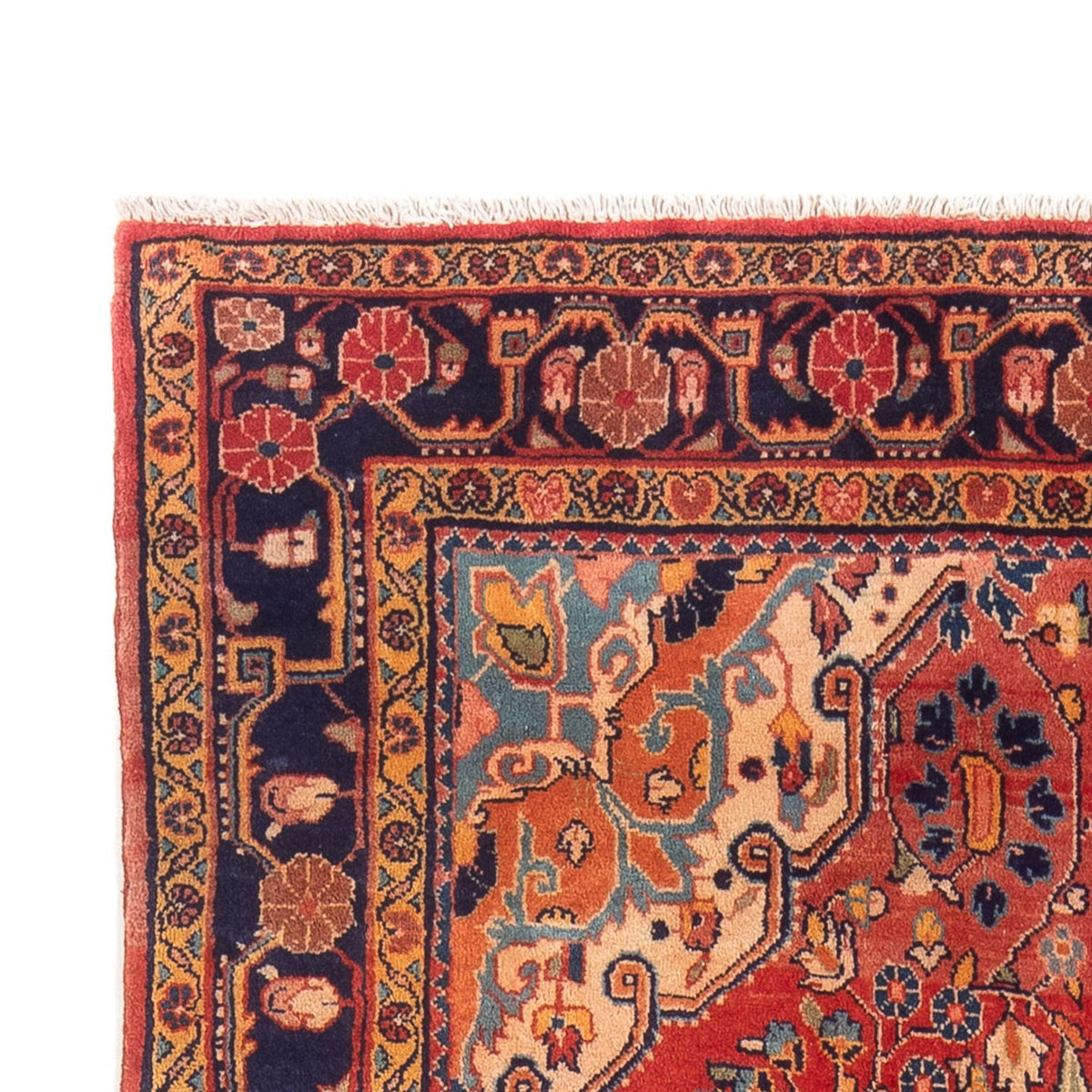 Tapis de couloir Tapis persan - Nomadic - 254 x 127 cm - rouge