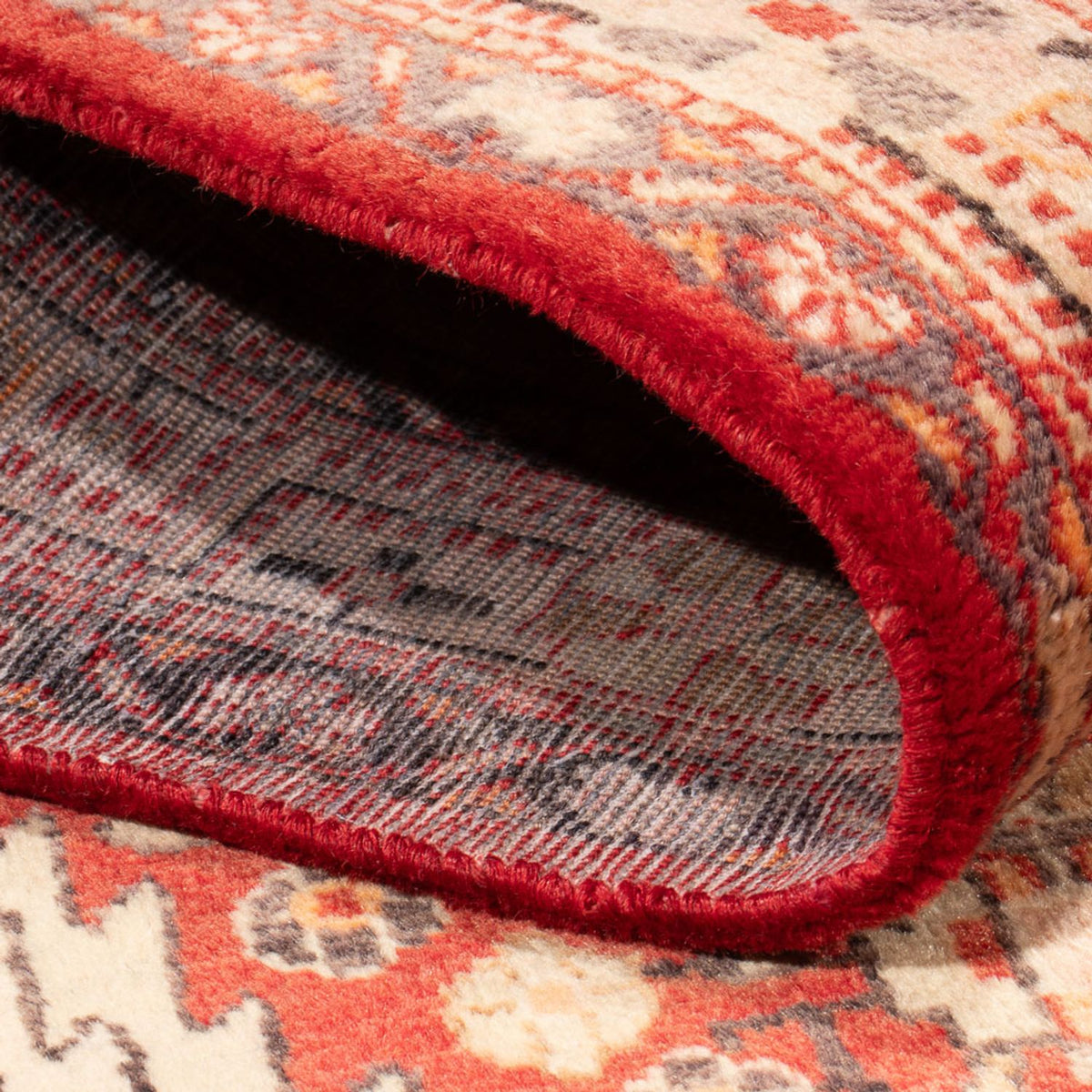 Tapis de couloir Tapis persan - Nomadic - 310 x 137 cm - rouge