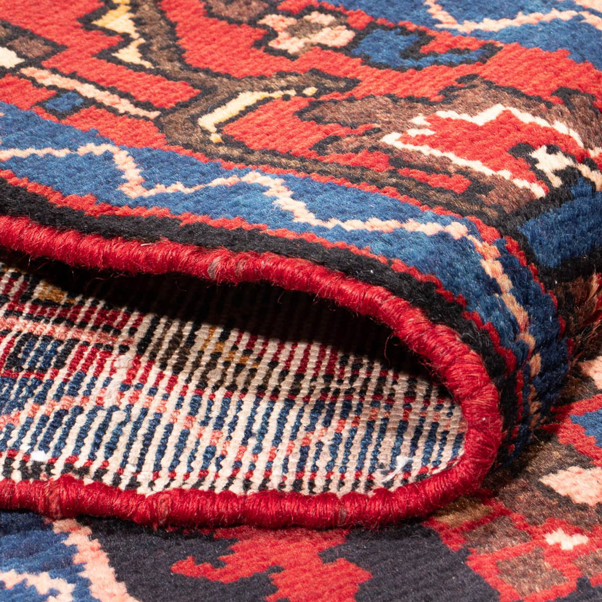 Tapis persan - Nomadic - Royal - 211 x 138 cm - bleu foncé