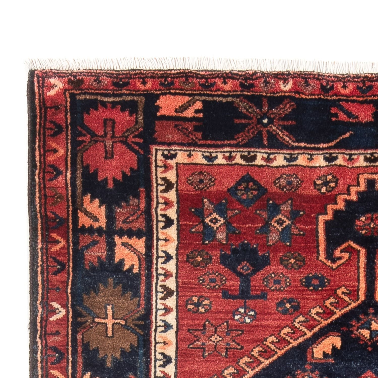 Tapis de couloir Tapis persan - Nomadic - 235 x 123 cm - bleu foncé