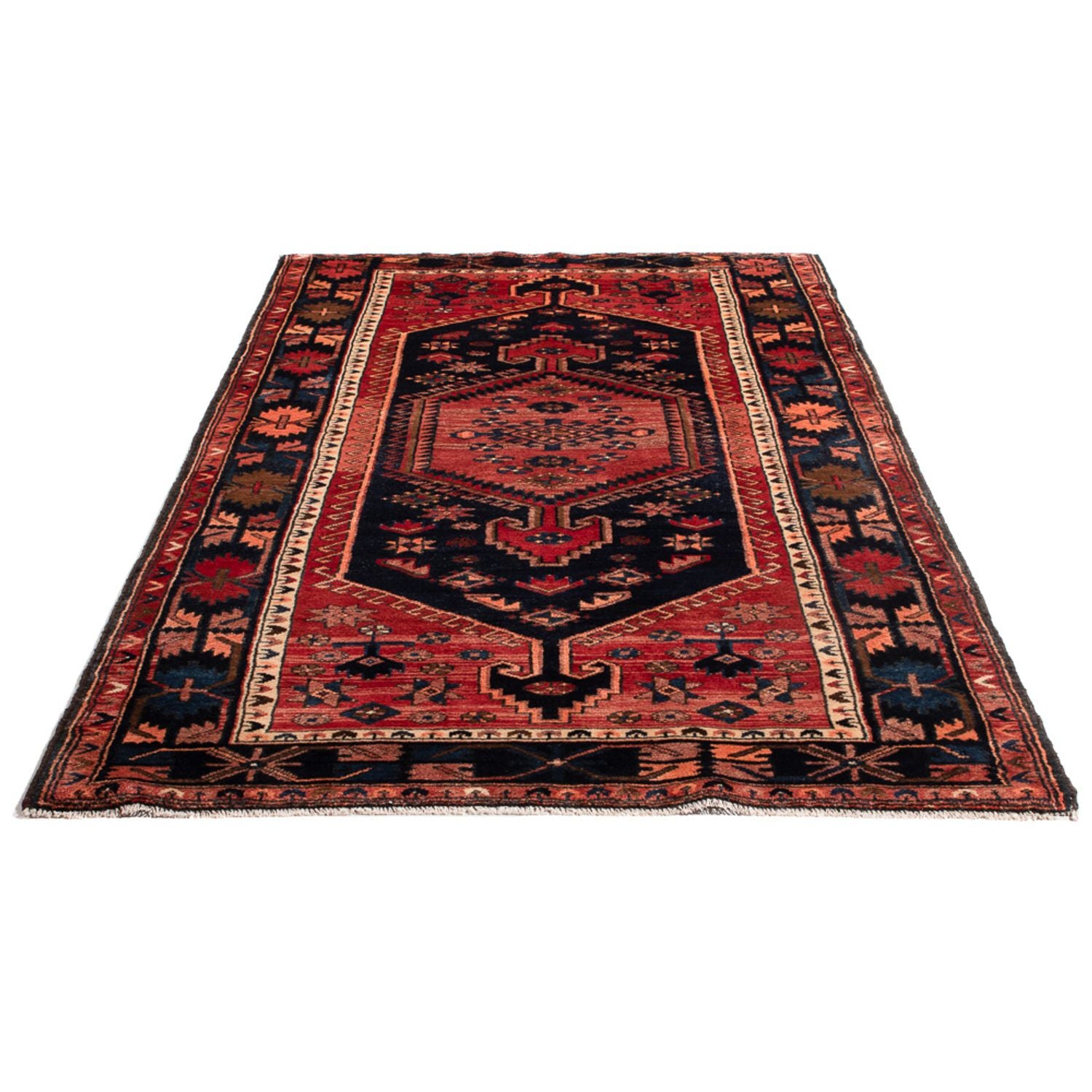 Tapis de couloir Tapis persan - Nomadic - 235 x 123 cm - bleu foncé