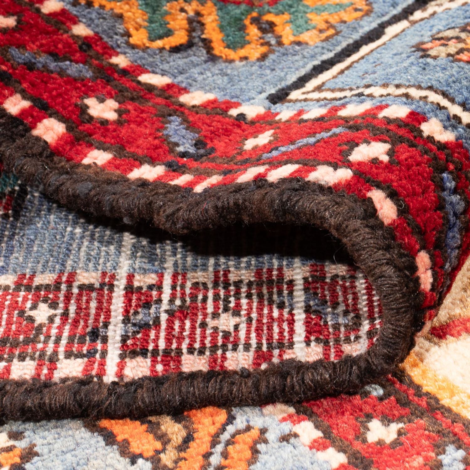 Tapis persan - Nomadic - 203 x 125 cm - bleu foncé