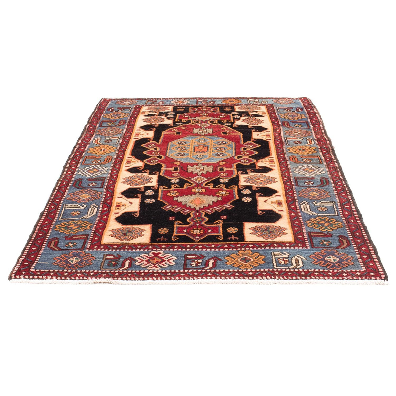 Tapis persan - Nomadic - 203 x 125 cm - bleu foncé