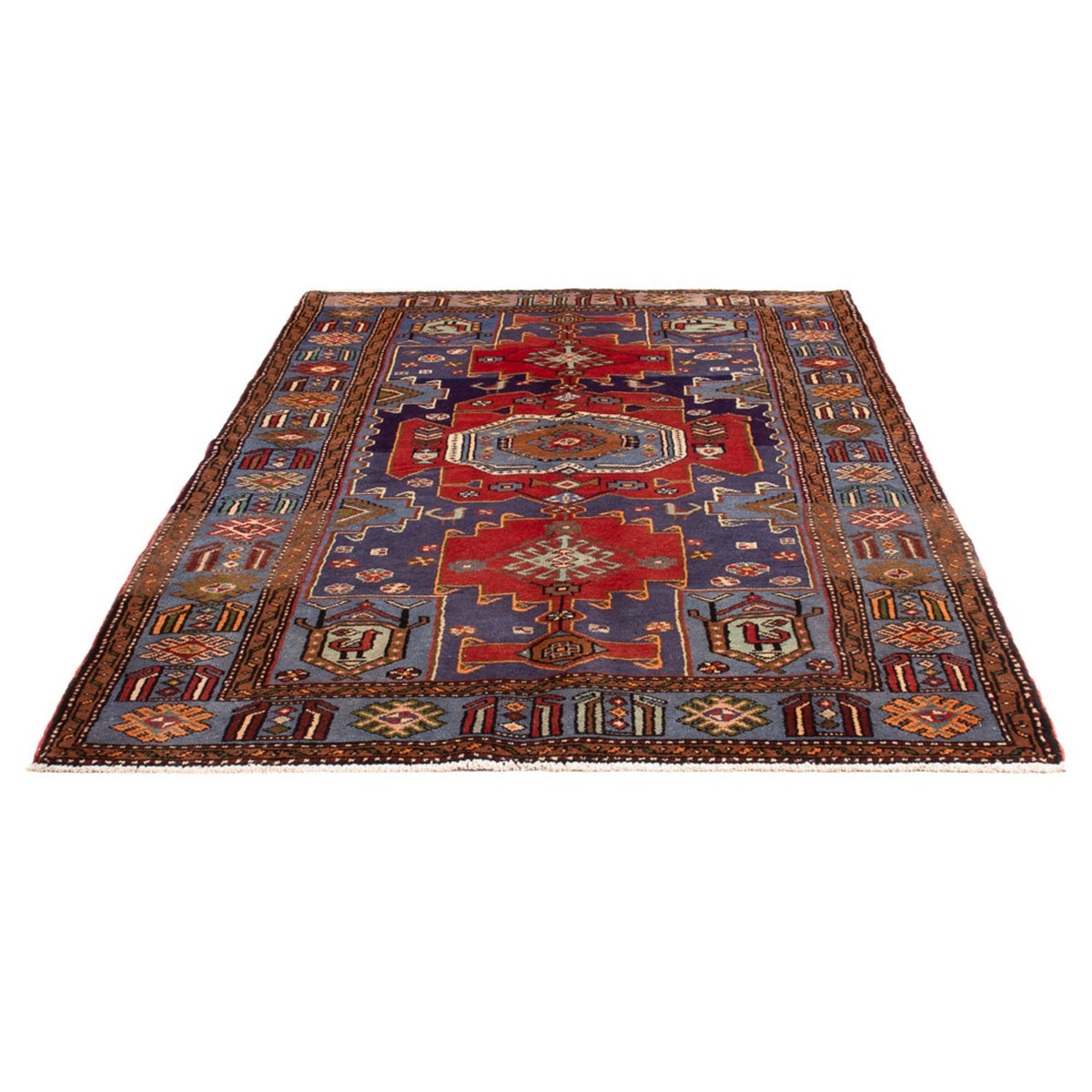 Tapis persan - Nomadic - 223 x 143 cm - bleu
