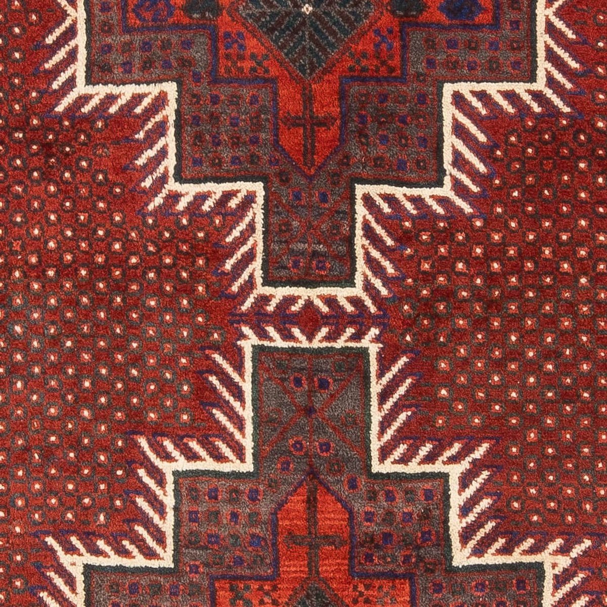 Tapis persan - Nomadic - 186 x 131 cm - rouge